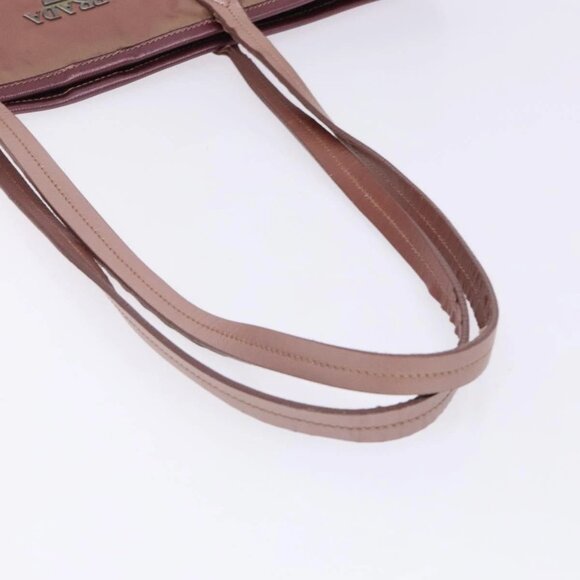 PRADA Tote Bag Nylon Pink Silver Auth 131999 - Picture 7 of 16